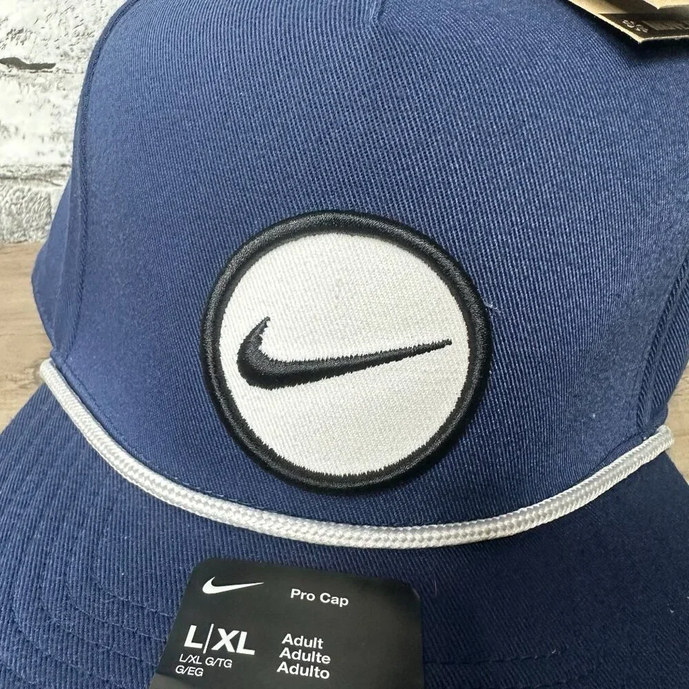 NWT Nike Men's Retro Pro Performance Snapback Hat Size L/XL (Navy) HF7482-410